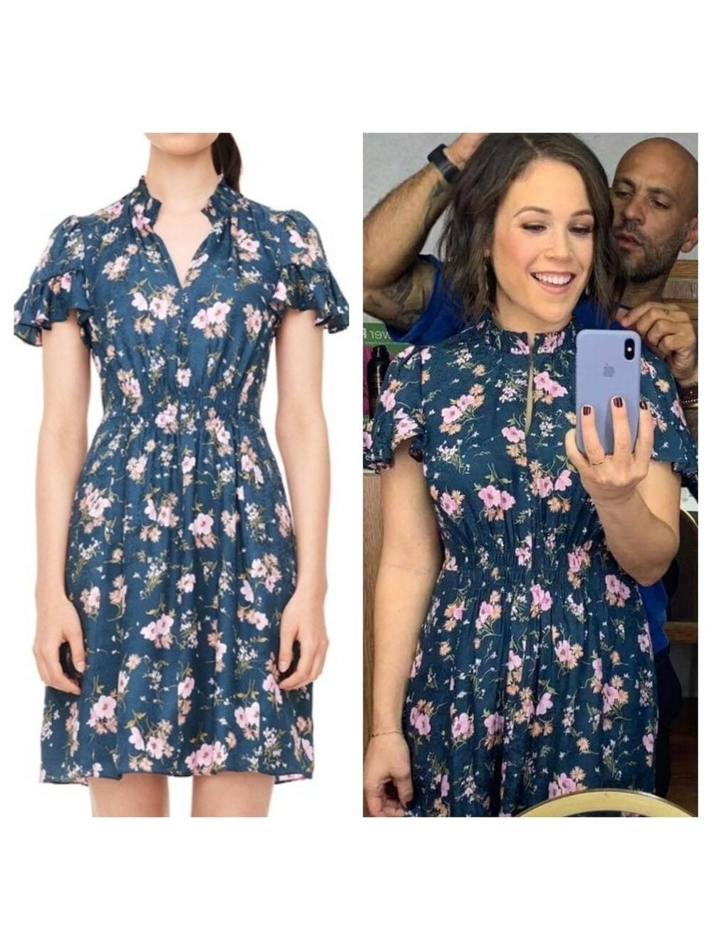 Rebecca Taylor 10 Emilia Silk Floral Dress